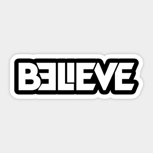 Believe Alternative Logo Sticker